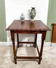 Antique Edwardian Occasional Table Solid Oak Console Hall Centre Exceptional