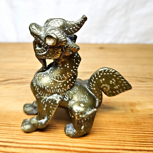 Vintage indian brass - vintage, yali