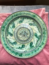 ANTIQUE ITALIAN  MARIO SALVINI HAND PAINTED MAJOLICA MAIOLICA PLATE