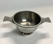 Vintage Quaich Scottish Pewter