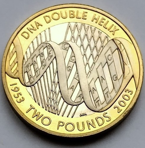 2003 two pound - £2, dna