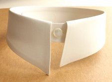 Vintage WYANAR Shirt Collar White Starched Detachable Unused Size 15 THE LANGHAM
