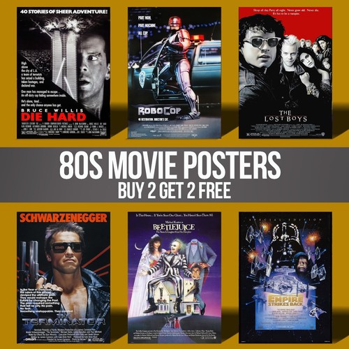 80s movie posters wall - wall, art