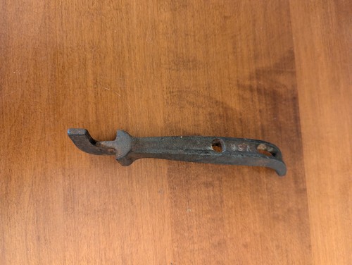 Antique cast iron - iron, wood