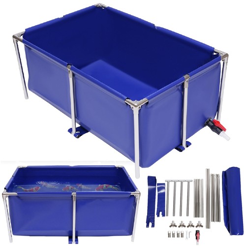 Canvas above ground fish pond - above,