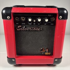 Silvertone PSA 1 Paul Stanley KISS Red 10W Electric Guitar Practice Amp Rare HTF