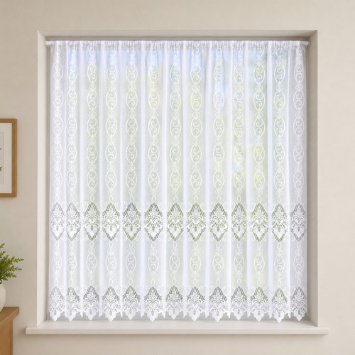 White net curtains sold - net,