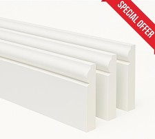 TORUS MDF Skirting Board –1200mmx120mmx17mm– Undercoated Finish (Ready to Paint)
