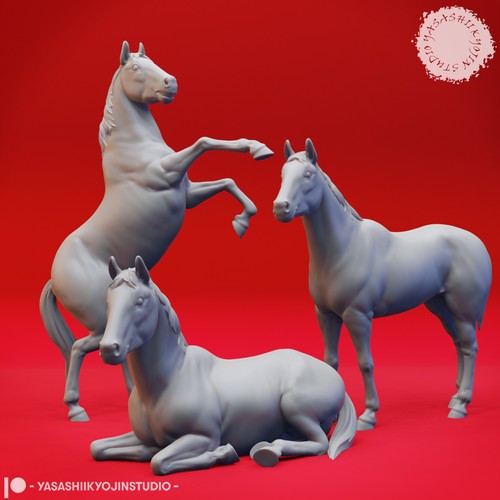 Horse 54mm miniature for - 32/54mm,