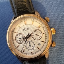 Rotary Monaco Chronograph Rose Gold Swiss Quartz Mens Watch