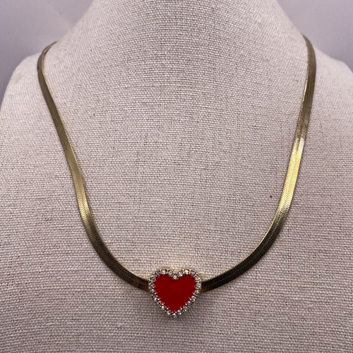 Gold tone snake chain - tone,