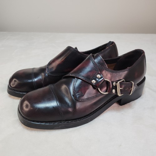Vintage 90s oxblood leather - oxblood,
