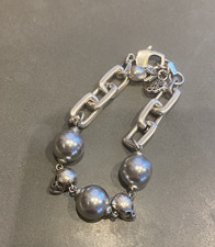 Alexander McQueen Skull Thick Chain Bracelet