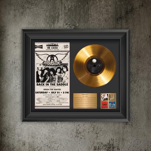 Aerosmith gold record display - aerosmith,
