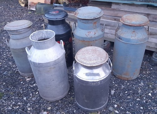 Milk churns including - churns, x6*including