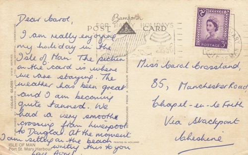 Postal for happy holidays - postal,