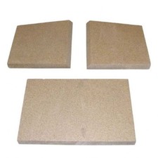 FIRE BRICKS SET TO SUIT CLEARVIEW VISION INSET STOVE, 30mm THICK