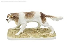 Superb 27cm Nymphenburg porcelain figurine Springer Spaniel dog PJ Mene 