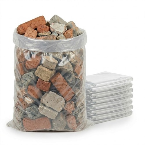 Clear rubble sack - heavy, duty