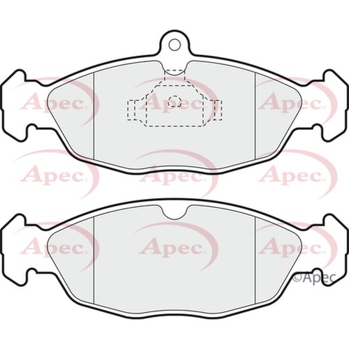 Brake pads set for - brake, opel
