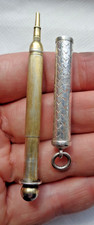 VICTORIAN GOLDSMITHS & SILVERSMITHS SOLID SILVER TWO TONE PROPELLING PENCIL