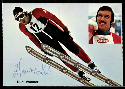 Ski jumper rudi wanner - ski,