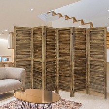6 Panel Wood Room Divider