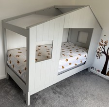 Children's Wooden Treehouse Bed Frame Low Bedstead for Toddlers