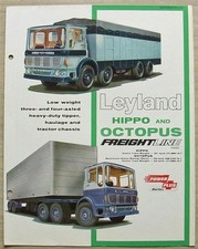 LEYLAND Hippo & Octopus Trucks Commercial Sales Brochure Sept 1964 Ref 910