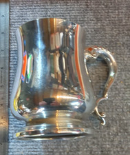 VINTAGE SILVER PLATE TANKARD