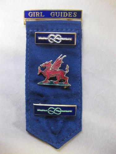 Girl guides enamel badges - girl, &