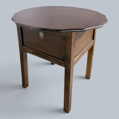 Arts crafts oak sewing box - arts,