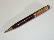 Vintage Waterman's Mechanical Pencil Beautiful Red/Pink/Brown Striped Propelling