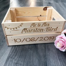 Personalised Wedding Crate