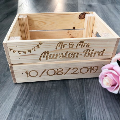 Personalised wedding crate - personalised,
