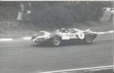 JIM CLARK LOTUS 30? BRANDS HATCH c.1964 B/W PHOTOGRAPH