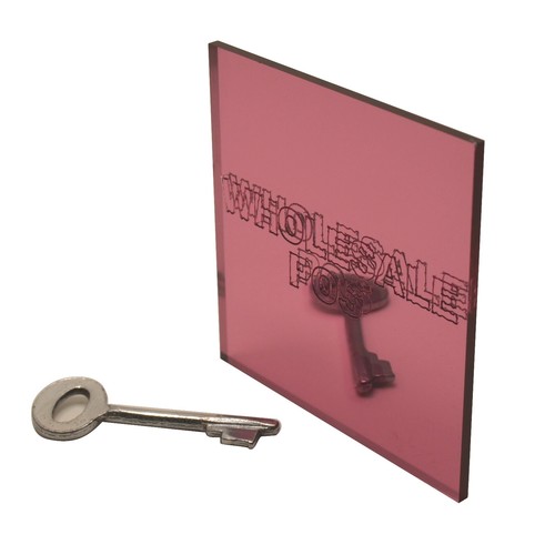 Pink acrylic mirror perspex - pink,