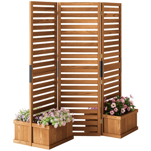 Wood privacy screen with - wood,