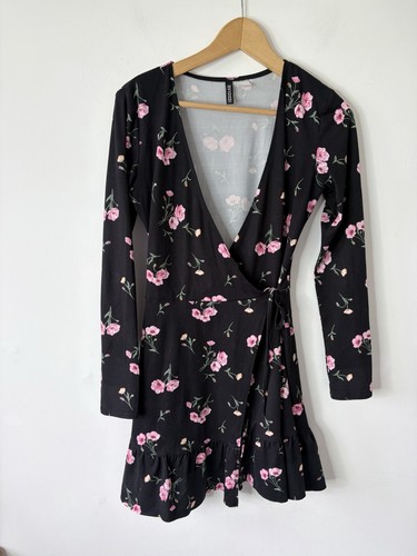 Women black flower - black,