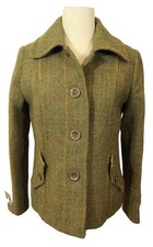 Joules Toad Green Size 10 Tweed Country Ladies Jacket