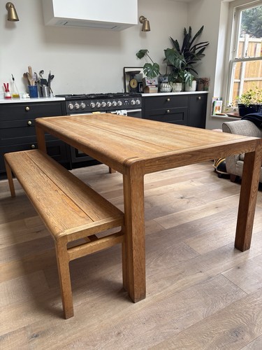 Large radius solid oak - large, dining