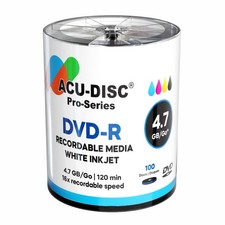 100x Blank ACU-DISC DVD-R