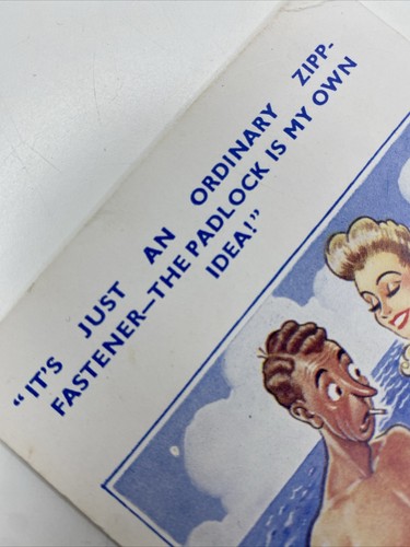 Saucy comic postcard vintage - postcard,