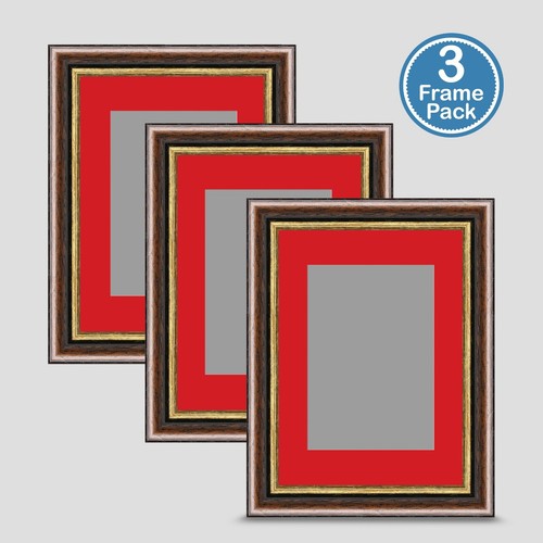 Photo frame brown gold 7x5 - frame,