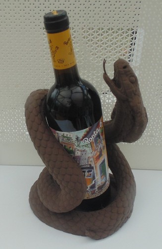 Wooden cobra snake - wooden, /