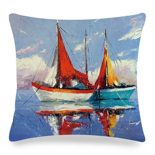 Nautical oil painting coastal - painting,