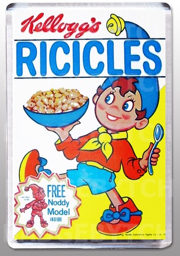 Ricicles noddy cereal box - ricicles,