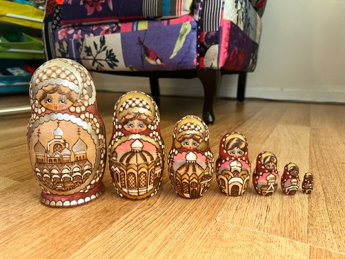 Vintage russian wooden - vintage, hand