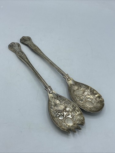 Vintage silver plated salad - silver,