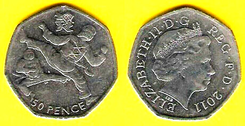 2011 50p coin 2012 - 50p,